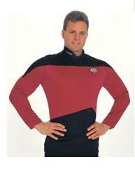 Star Trek Next Generation Red Shirt Adult XL - Click Image to Close